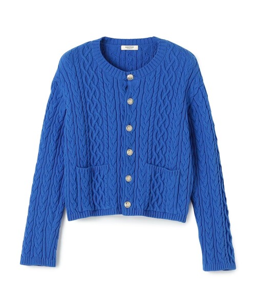 MACPHEE（マカフィー） カーディガン ハイブリットコットンケーブル