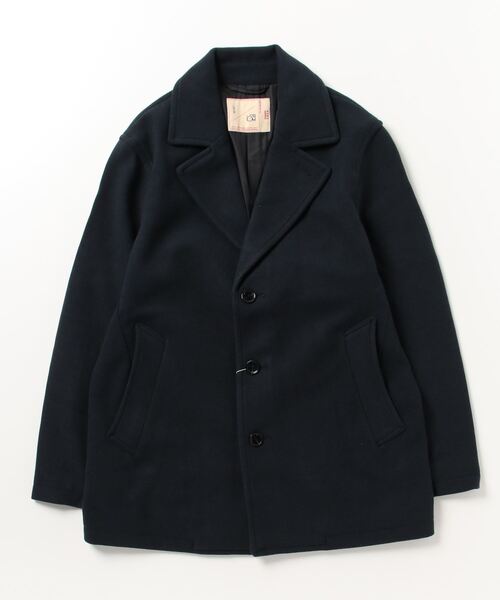 「NANO universe」 ピーコート S ネイビー メンズ_画像2