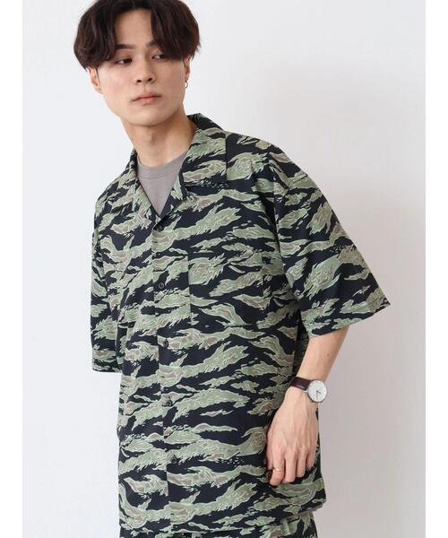 「CRAFT STANDARD BOUTIQUE」 半袖シャツ LL ブラウン メンズ_画像6