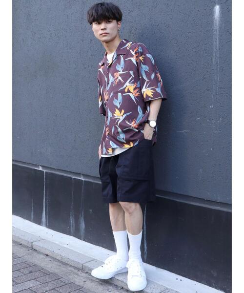 「CRAFT STANDARD BOUTIQUE」 半袖シャツ LL ブラウン メンズ_画像8