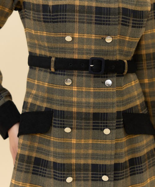 「REDYAZEL」 長袖ワンピース SMALL ブラウン系その他 レディース_画像7