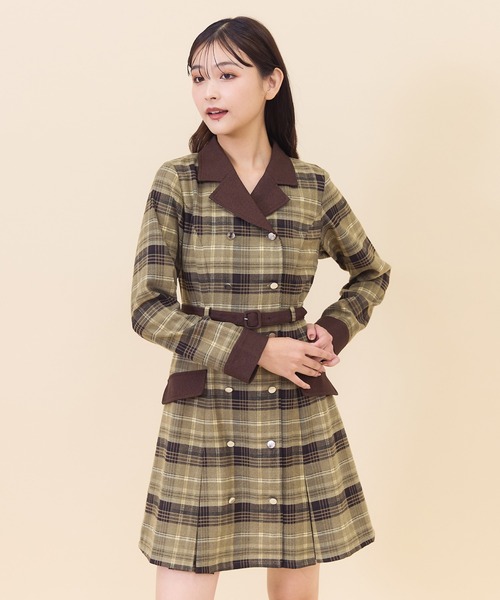 「REDYAZEL」 長袖ワンピース SMALL ブラウン系その他 レディース_画像8