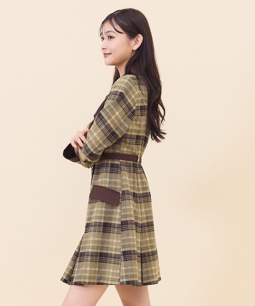 「REDYAZEL」 長袖ワンピース SMALL ブラウン系その他 レディース_画像9