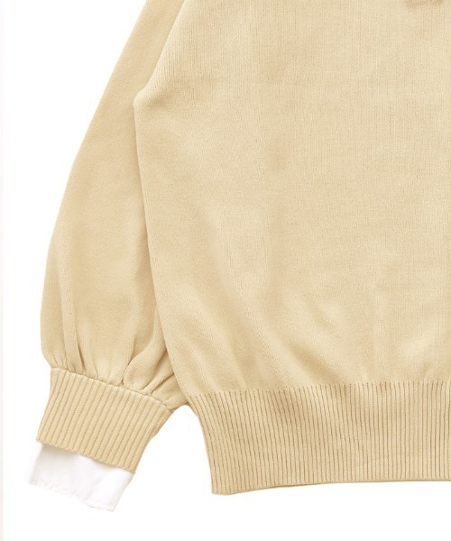 「select MOCA」 長袖ニット FREE チャコールグレー レディース_画像4