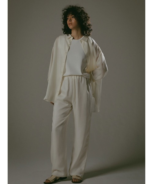 「enchainement」 長袖シャツ フリー ネイビー レディース_画像2