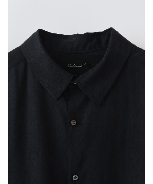 「enchainement」 長袖シャツ フリー ネイビー レディース_画像4