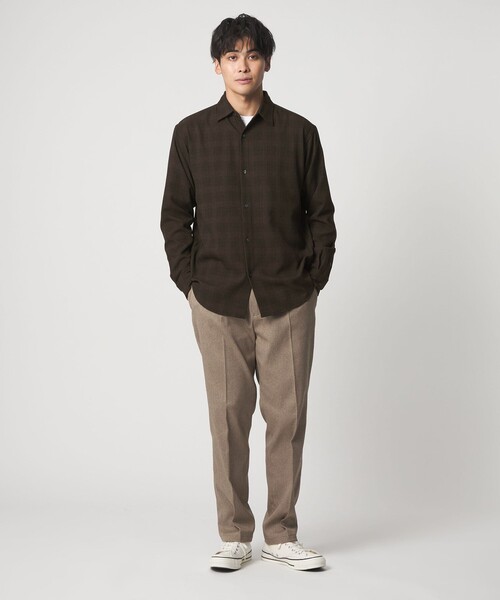 「A DAY IN THE LIFE UNITED ARROWS」 長袖シャツ L ネイビー メンズ_画像3