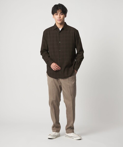 「A DAY IN THE LIFE UNITED ARROWS」 長袖シャツ L ネイビー メンズ_画像4