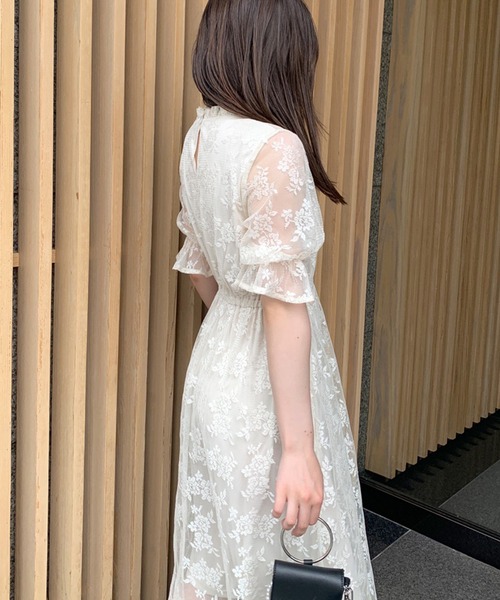 「OLIVE des OLIVE」 半袖ワンピース FREE アイボリー レディース_画像4
