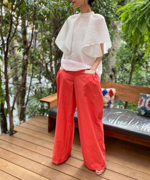 「AVIE」 パンツ 38 オレンジ レディース_画像8