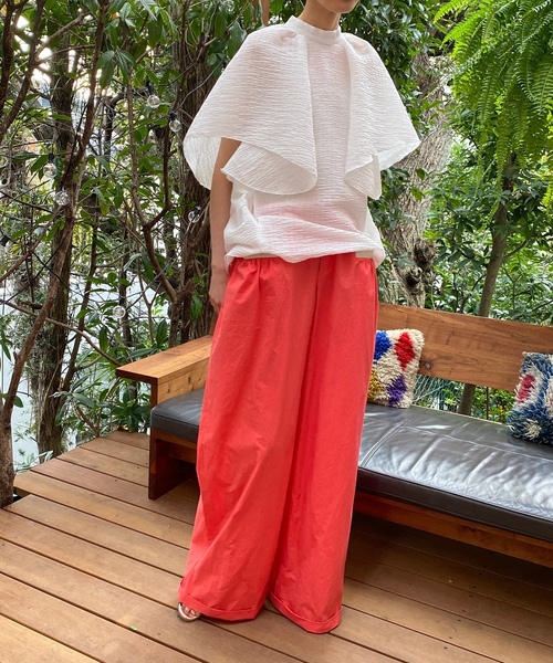 「AVIE」 パンツ 38 オレンジ レディース_画像9