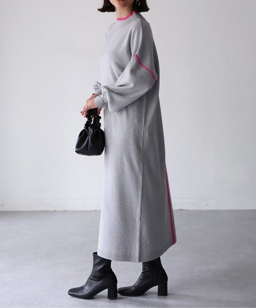 「Riberry」 ニットワンピース MEDIUM ブラック レディース_画像6