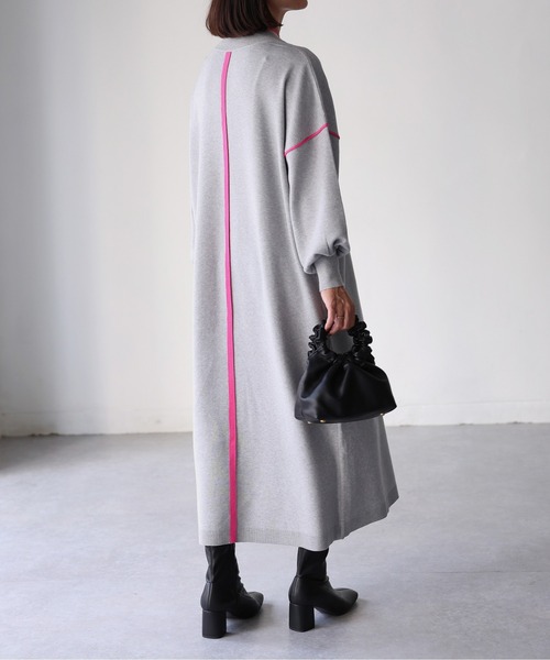 「Riberry」 ニットワンピース MEDIUM ブラック レディース_画像8