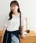 tシャツ シアーリブ5分袖「WEB限定カラーあ...の詳細画像3
