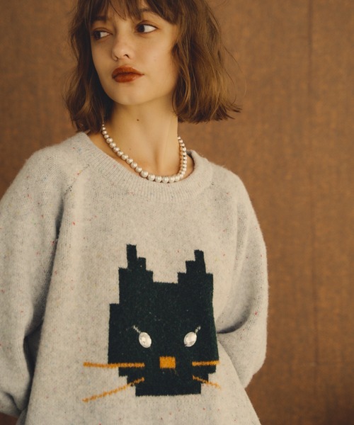 「Unitage」 長袖ニット FREE ブラック レディース_画像5