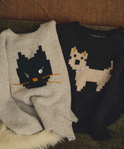 「Unitage」 長袖ニット FREE ブラック レディース_画像8