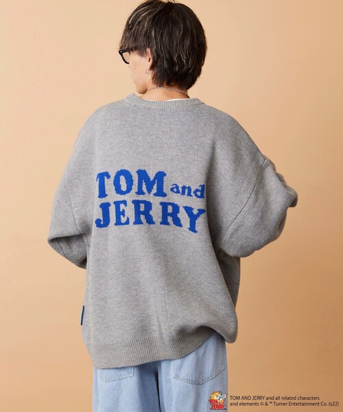 「PUBLUX」 長袖ニット LARGE グレー メンズ_画像2