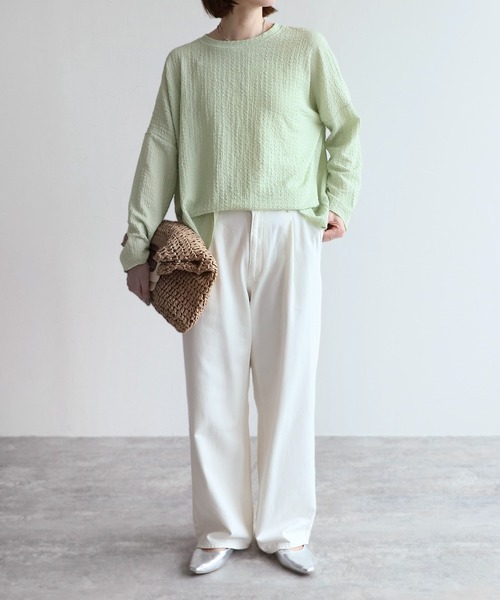 「reca」 長袖カットソー FREE ブラウン レディース_画像2