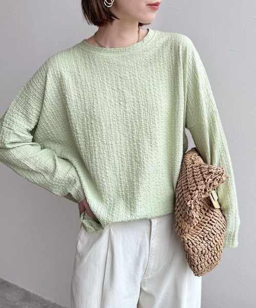 「reca」 長袖カットソー FREE ブラウン レディース_画像3