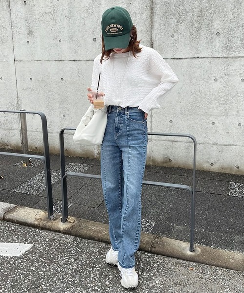 「reca」 長袖カットソー FREE ブラウン レディース_画像4