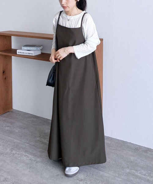 「reca」 長袖カットソー FREE ブラウン レディース_画像9