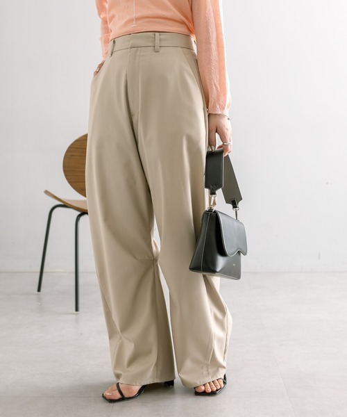 「mystic」 スラックス 0 チャコールグレー レディース_画像8