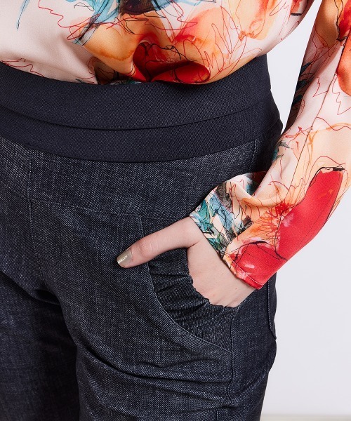 「Sov.」 イージーパンツ 34 ブラック レディース_画像6