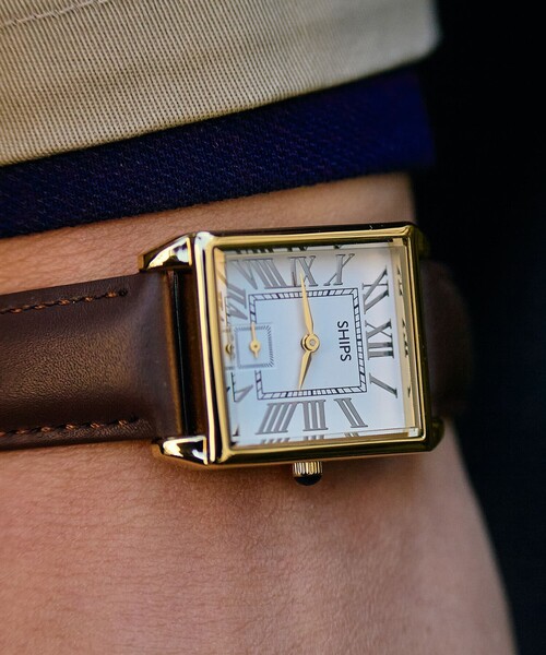 SHIPS（シップス） 腕時計 「WEB限定」SHIPS: スクエア Dバックル