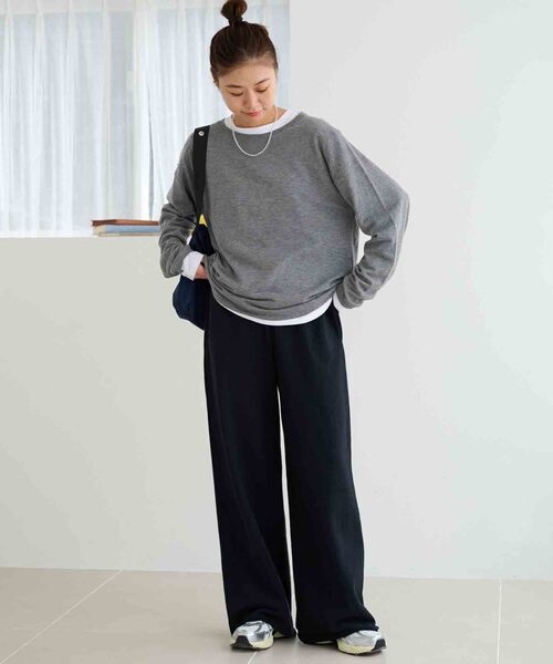 「JOURNAL STANDARD relume」 長袖ニット FREE グレー レディース_画像4