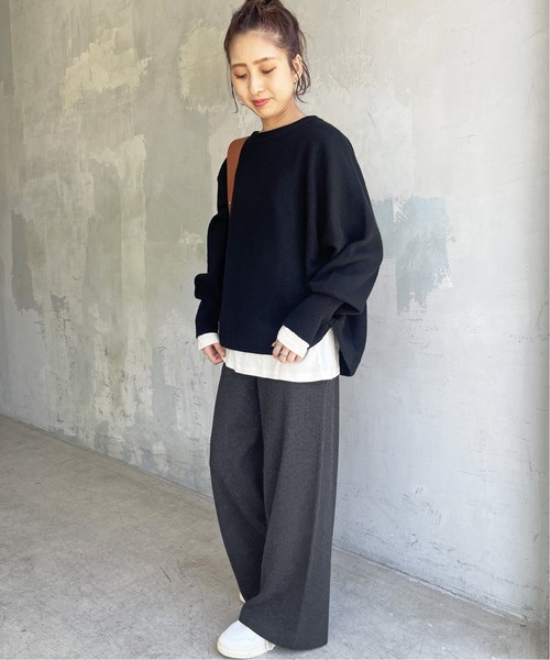 「Spick & Span」 スラックス FREE チャコールグレー レディース_画像3