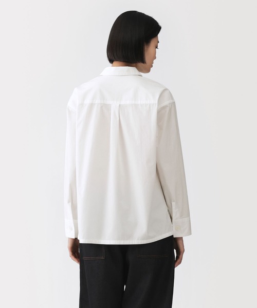 MUJI Labo ブラウス シャツ 「MUJI Labo」婦人 コットンオーバーシャツ