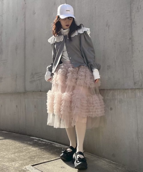 HONEY MI HONEY（ハニーミーハニー） ブラウス シャツ lace frill