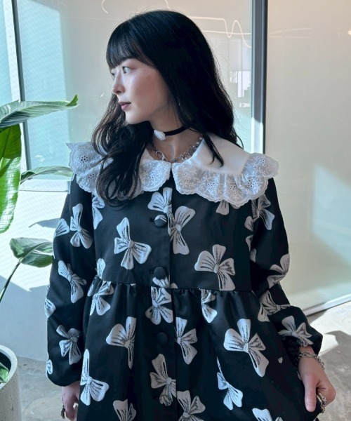 HONEY MI HONEY（ハニーミーハニー） ブラウス シャツ lace frill