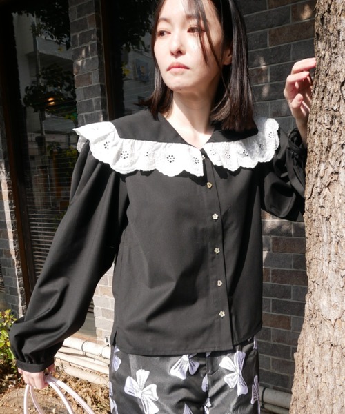 Honey mi Honey - ハニーミーハニーブラウス HONEY MI HONEY（ハニーミーハニー） ブラウス シャツ lace frill
