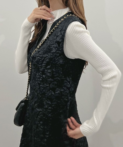 「Futier land」 サロペットスカート LARGE ブラック レディース_画像2