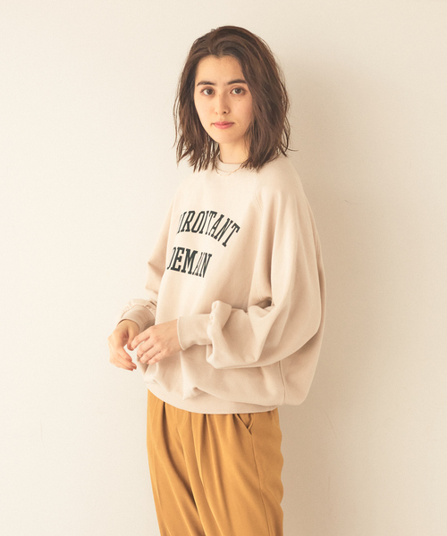 「abahouse mavie」 スウェットカットソー フリー アイボリー レディース_画像3
