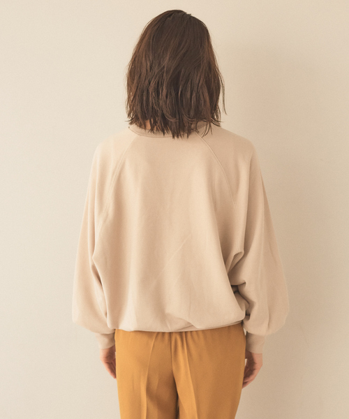 「abahouse mavie」 スウェットカットソー フリー アイボリー レディース_画像7