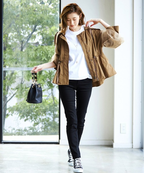 「RUIRUE BOUTIQUE」 ブルゾン M ベージュ レディース_画像8