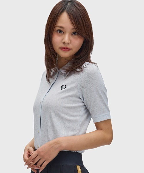 FRED PERRY（フレッドペリー） ポロシャツ ポロ Button Through Sheer
