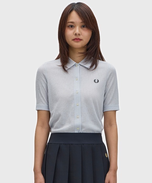 FRED PERRY（フレッドペリー） ポロシャツ ポロ Button Through Sheer