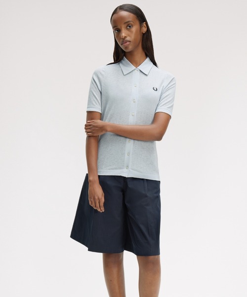 FRED PERRY（フレッドペリー） ポロシャツ ポロ Button Through Sheer