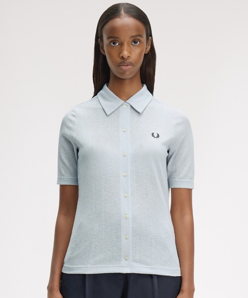 FRED PERRY（フレッドペリー） ポロシャツ ポロ Button Through Sheer