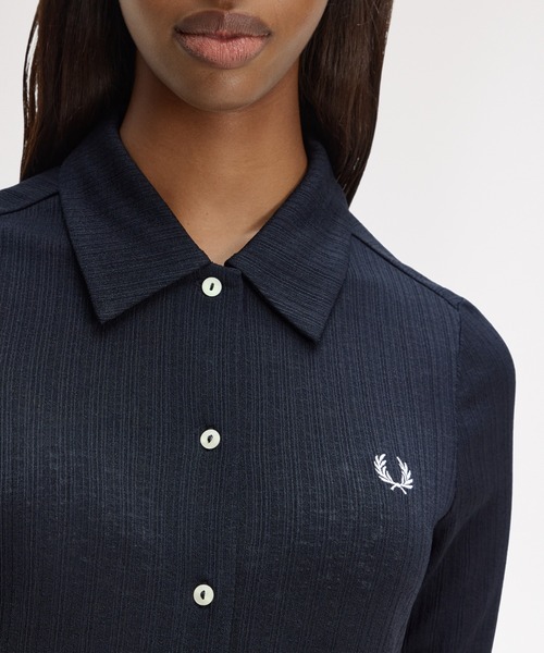 FRED PERRY（フレッドペリー） ポロシャツ ポロ Button Through Sheer