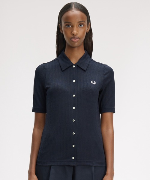 FRED PERRY（フレッドペリー） ポロシャツ ポロ Button Through Sheer