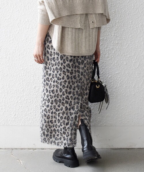 「SHIPS any」 ロングスカート ONE SIZE ベージュ レディースの画像
