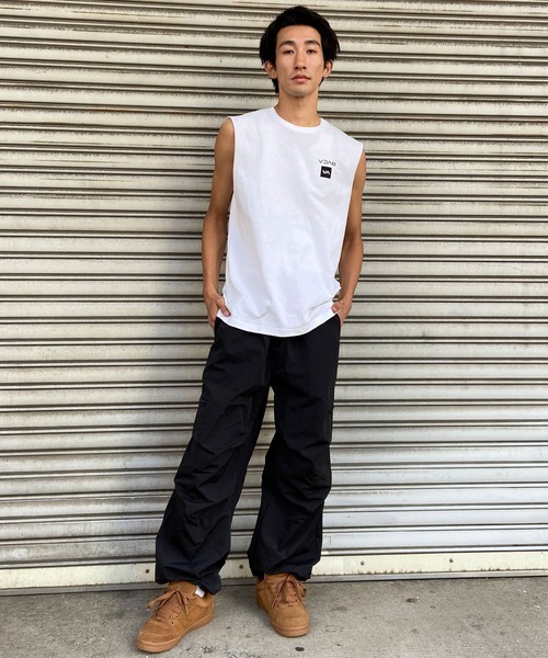 「RVCA」 ノースリーブトップス S カーキ メンズ_画像7