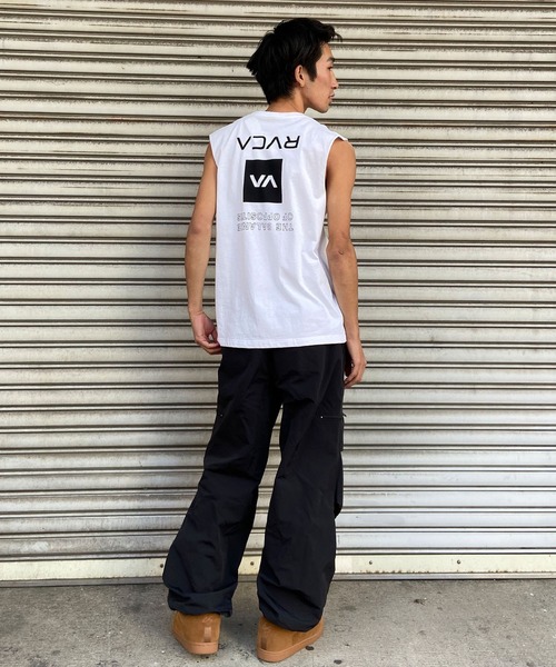 「RVCA」 ノースリーブトップス S カーキ メンズ_画像8