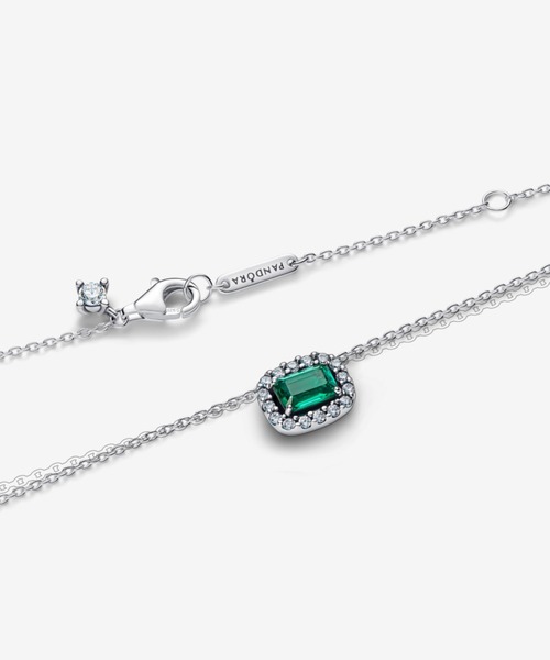 PANDORA（パンドラ） ネックレス レクタンギュラー スパークリング 