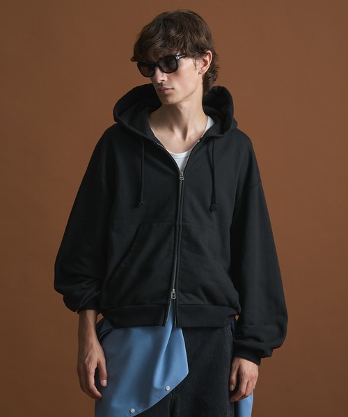 「PUBLIC TOKYO」 ジップアップパーカー 1 ベージュ メンズの画像