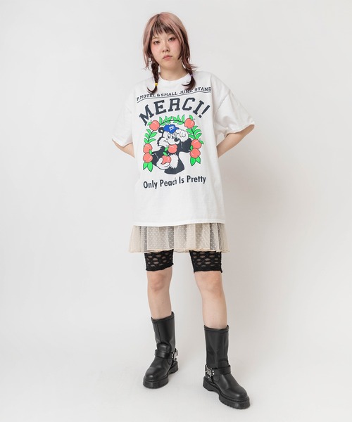 RNA - RNA SWEAT クマちゃん 七分袖Tシャツ ベアー グレー アールエヌエーM RNA（アールエヌエー） tシャツ 半袖 M2682 PINKMOTEL モモクマ